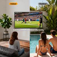 Televisores Inteligentes YINGLUX de 55 Pulgadas, 1000nits Ultra Brillantes, 60Hz, Resistentes al Agua, 4K UHD, Televisor para Exteriores con Soporte Integrado para Chromecast, WebOS