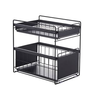 Estantes de Cocina - Estante Extraíble para Fregadero, Estantes Deslizantes Multicapa, Adecuado para Armarios - Product Image 1
