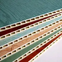 Paneles de pared hechos de bambú para decoración de paredes y techos, hoja/tablero WPC, superventas
