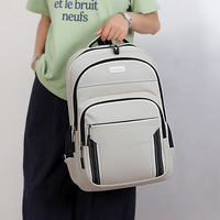 Sac à dos pour ordinateur portable en polyester Oxford, léger, imperméable, durable, avec fermeture éclair, personnalisable avec logo, idéal pour le bureau, l'extérieur et la mode.