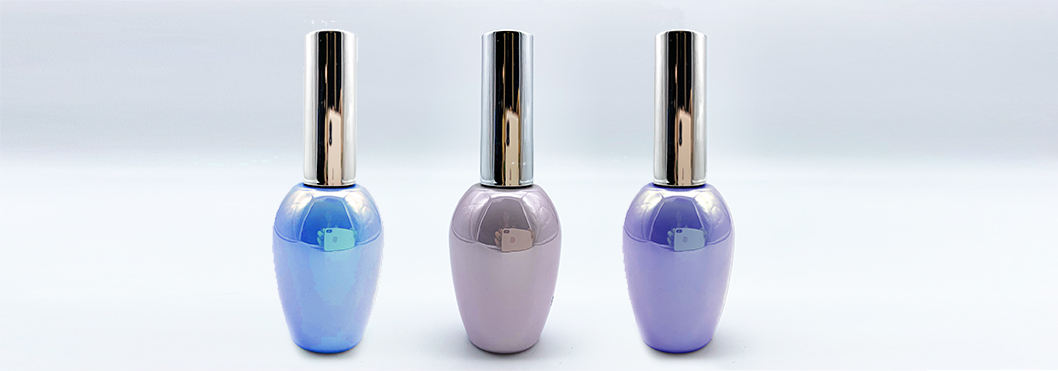 Cosmetics Glass 15 Ml Empty UV Gel Nail Polish Bottle With Brush