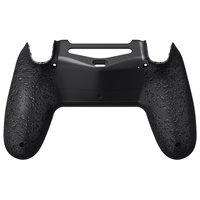 Coque inférieure de remplacement noire texturée EXtremeRate version Type-C compatible avec les manettes PS4 modèles JDM-040/050/055