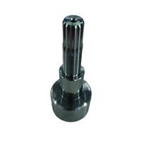Service d'usinage CNC de haute précision pour arbres cannelés non standard, rotors et broches en acier, avec revêtement d'oxyde noir