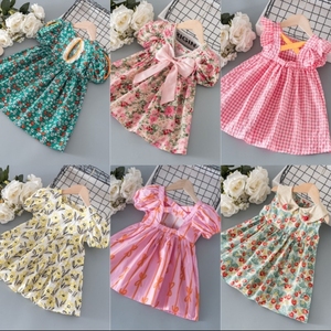 Bộ quần áo trẻ em sơ sinh mùa hè in họa tiết vải waffle cotton, tay ngắn, thiết kế thường ngày, <span class=keywords><strong>2</strong></span> món, bán buôn cho bé trai và bé gái - Product Image 1