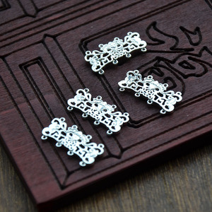 Connecteur en cuivre pour cheveux 11x21MM creux style antique, accessoire de bijouterie DIY, pièce pour couronne de mariage - Product Image 3