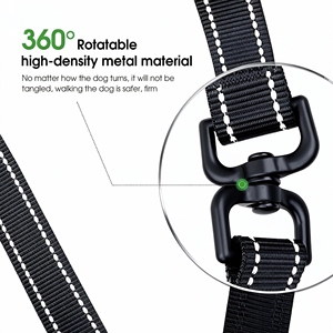 Verstellbare Personalisierte Nylon-Gürtel-Hundefreilaufleine mit Seilbefestigung für Laufen, Spazieren oder Wandern - Product Image 3