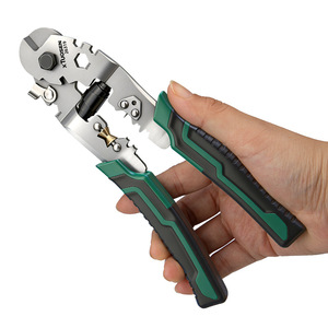 XUOSAN <b>Wire</b> Cutter 8 Inch Steel Industrial Grade Soft Grip Handle Front Entry Cutting Stripping Unshielded <b>Ribbon</b> Telephone - Product Image 1
