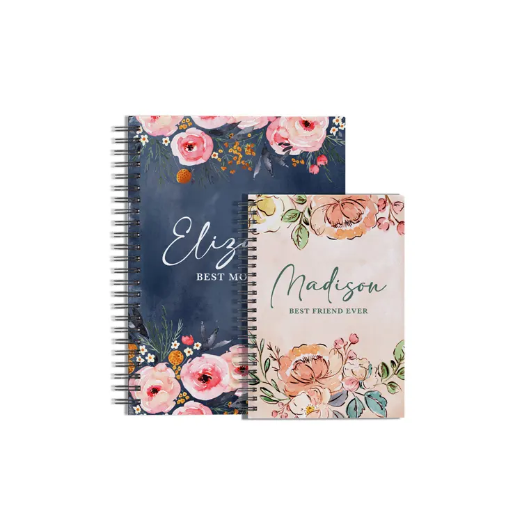 Personal isiertes Design Ihres eigenen Hardcover Coil Journal Planner Notizbuch 2023-2024 Drucken mit Logo