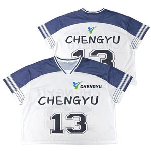 Custom Oversize Design Fashion <b>T</b> <b>Shirts</b> Plus Size Sports Fans <b>Shirt</b> Sublimation American Street Boxy Football Jersey - Product Image 1