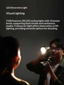 แฟลชติดกล้อง Godox V100 ระดับมืออาชีพ 100W TTL ซิงค์ความเร็วสูง สำหรับกล้อง Canon Sony Nikon <span class=keywords><strong>Fujifilm</strong></span> - Product Image 3