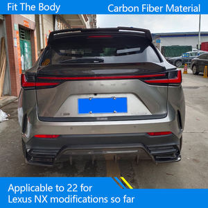 Kit de carrosserie de voiture Offre Spéciale pour <span class=keywords><strong>Lexus</strong></span> NX 2022 + modifié pour YCK petite lèvre avant et lèvre arrière en fibre de carbone avec coins - Product Image 5