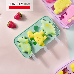Suncity Ice Cream Mold Car Dinosaur Silicone Easy To Demold Popsicle Tray For Kids Household Use - Product Image 5