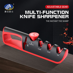 Phụ Kiện Nhà Bếp 4 trong 1-Dao Thiết kế tiện dụng và mài cắt kéo với nút góc có thể điều chỉnh và đế chống trượt - Product Image 2