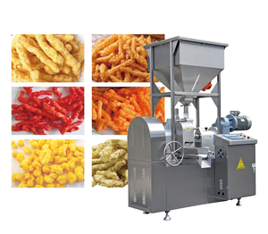 เครื่องอัดรีดขนมขบเคี้ยวแบบหมุนได้ รุ่น <span class=keywords><strong>TS</strong></span> ซีรีส์ คูร์คูเร/ชีโตส ได้รับการรับรองมาตรฐาน CE พร้อมส่วนประกอบทองเหลืองและมอเตอร์ซีเมนส์ ผลผลิต <span class=keywords><strong>125</strong></span>-230 กก./ชม. - Product Image 1