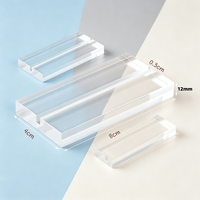 Supports de Présentation en Acrylique Transparent Premium pour Panneaux d'Identification de Bureau et Menus – Supports de Cartes de Visite et Porte-Menus en Acrylique – Plusieurs Tailles Disponibles