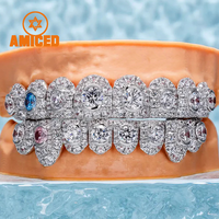 Ensemble de lune de miel Moissanite diamant Grillz pour les dents Vvs Moissanite Grills S925 mode Hip-Hop bijoux fins pour hommes femmes