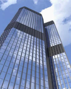 แผงอลูมิเนียมติดผนังแบบติดผนังอาคารพาณิชย์พร้อมกระจกเต็มบานซ่อนโครงโลหะสไปเดรลสำหรับโรงพยาบาล - Product Image 6