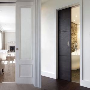 내부 미닫이 체계를 가진 별장 침실 문 연약하 결산 실내 나무로 되는 소형 문 - Product Image 4