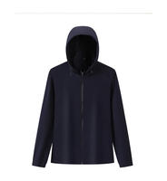 Veste de protection solaire unisexe à capuche, en nylon et élasthanne, haute extensibilité, pour sports de plein air, fabrication en usine, personnalisation OEM ODM prise en charge