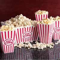 Boîtes à popcorn sans BPA en vente chaude, en stock, en plastique PP, 650 ml, seaux à popcorn pour cinéma