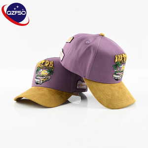 QZFSO Custom Gorras Curved Brim <b>Hat</b> Unstructured Men Women 5 Panel Sports 3d Embroidery Two Tone Baseball Caps For Outdoor Daily - Product Image 1