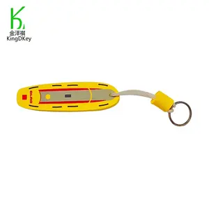 novelty keychain surf board shaped personalized plastic eva floating key ring new types of keychain designs