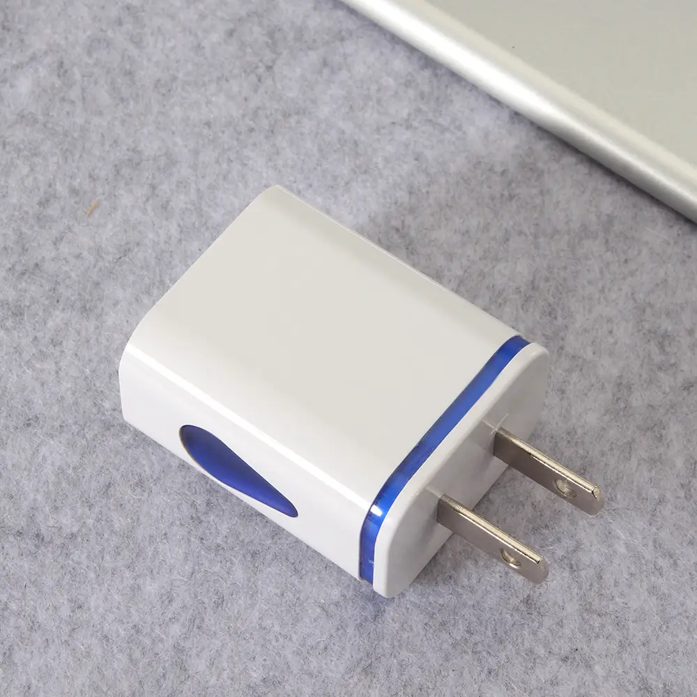 Phổ giọt nước dẫn ánh sáng KÉP ĐÔI cổng USB chúng tôi EU cắm AC nhà tường sạc Power Adapter cho Samsung