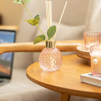 Bouteilles diffuseurs de parfum en verre coloré décoratives personnalisées pour la maison