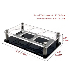 6 fori chiaro acrilico colpo <span class=keywords><strong>porta</strong></span> occhiali per Club Party - Product Image 2