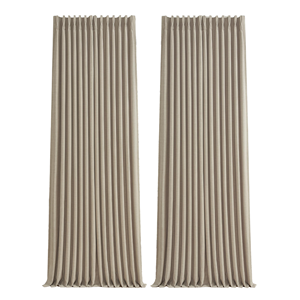 Rideau occultant épais en chenille <span class=keywords><strong>double</strong></span> face 100 % polyester, couleur unie, à œillets, pour maison, hôtel, salon - Product Image 1