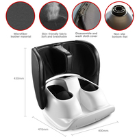 Masseur de jambes à compression d'air Darius pour la relaxation musculaire, massage des mollets et des pieds avec chaleur