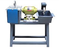 Machine à peler industrielle à double tête Jade Amber 220V, traitement en une seule étape, moteur multifonction pour la découpe et le polissage