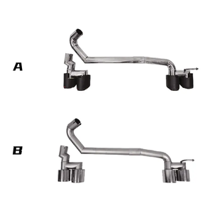 Tubo de escape de interfaz Dual de acero inoxidable de MOQ bajo, silenciador de plata negra, tubo de escape para <span class=keywords><strong>BMW</strong></span> 3 Series F30 F35 Upgrade M3 - Product Image 2