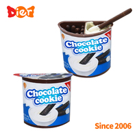 Bonbons OEM Vente en gros Marque privée personnalisée Halal Croustillant Solide Dubai Chocolat Biscuits Crème Cookies Enrobés de Confiture Bâton Barre de Confiture de Noix
