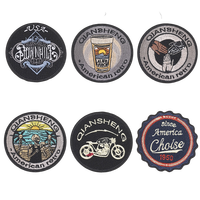 Écussons personnalisés thermocollants en feutre non tissé pour motos avec broderie – Broderie moto et veste pour gilets, sweats à capuche, chapeaux