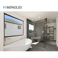 Gran vista Ventana extra grande Casa Vidrio Piso a techo Ventanas de tamaño personalizado