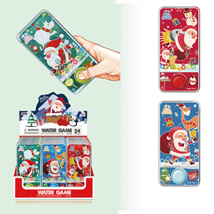 Jeu éducatif de Noël STEM 24 pièces, jeu d'eau classique portable, jeu de lancer d'anneaux transparents pour enfants - Product Image 1