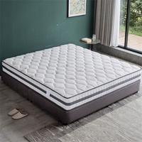 Matelas King Size à ressorts ensachés en mousse, enroulé en boîte, pour chambre à coucher, bon prix