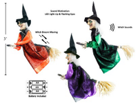 Robe de sorcière animée bleu Offre Spéciale avec lumière pour accessoires d'Halloween pour décorations et fêtes de maison hantée