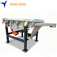 Tamis vibrant linéaire pour la filtration des liquides, en acier inoxydable SUS304, pour la séparation solide-liquide, filtre à boues, machine de tamisage vibrant