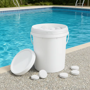 Tablettes de chlore stabilisées en plastique de 3 pouces pour usage extérieur – Maintien de la qualité de l'eau - Product Image 1
