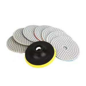 Diamond Flat Disc Wet Polishing Pads Grinding Marble Quartz Terrazzo Concrete