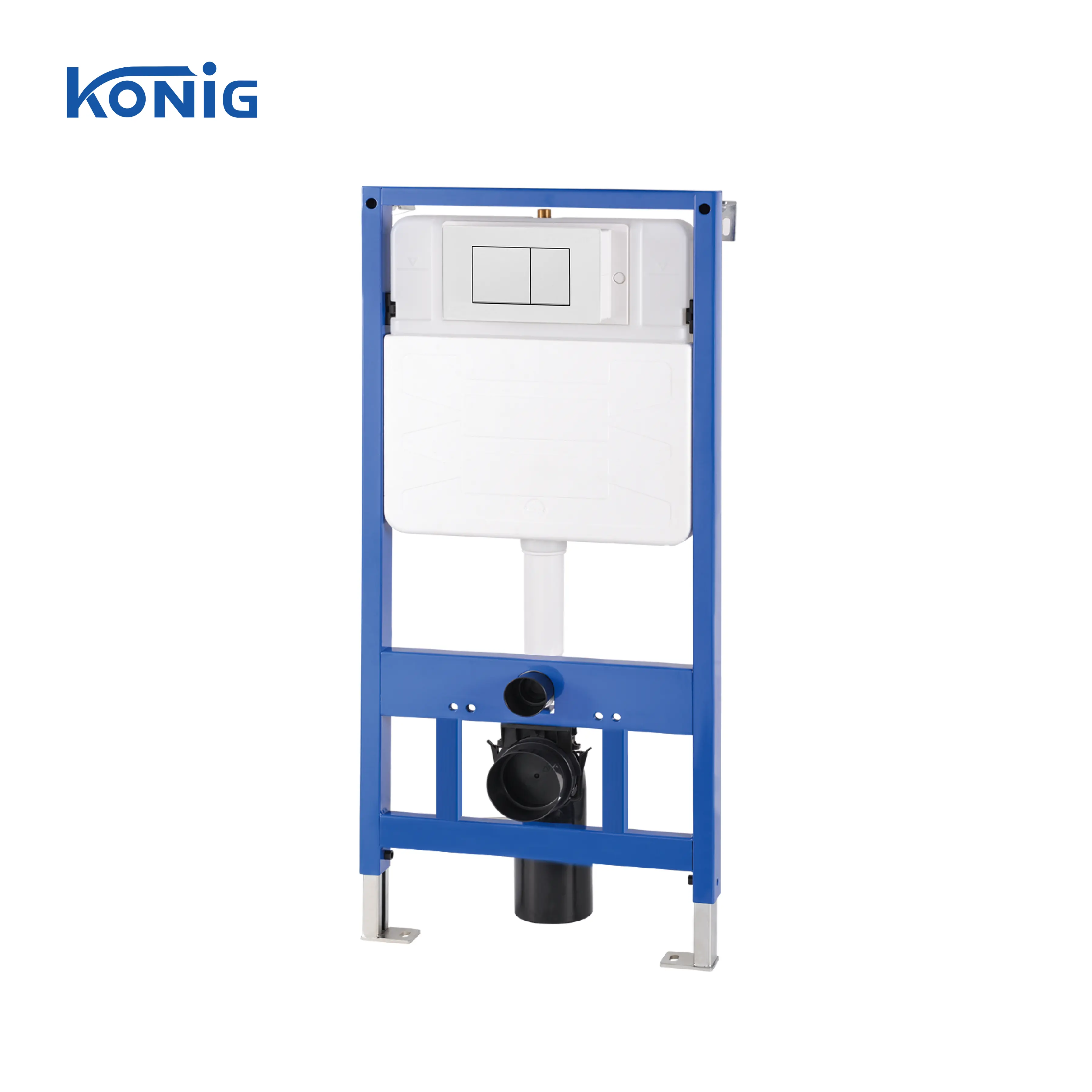 NEW! 7.5L HDPE Plastic Dual flush concealed cistern tank with metal frame for wall hung WC Toilet Bathroom accessories