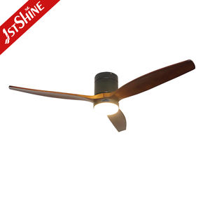 Ventilador de Techo 1stshine de 52 Pulgadas, Madera Maciza Natural Decorativa, Ventilador de Techo LED <span class=keywords><strong>con</strong></span> Luz, Ahorro de Energía Bldc - Product Image 1