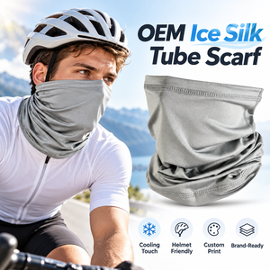 Özel Baskılı Buz İpeği Bisiklet Boyunlukları UV Güneş Korumalı Yüz Maskesi Açık Hava Giyim Markaları İçin - Product Image 1