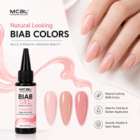 Kit de Gel de Construction à Base d'Eau MCBL BIAB Marque Privée, Rose Tendance, 5 Couleurs, Sans HEMA, Écologique, Végétalien, Non Toxique