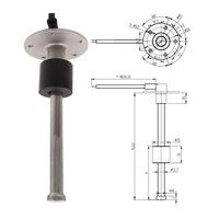 Capteur de niveau de carburant universel pour réservoir de voiture, jauge de réservoir d'eau, utilisation liquide, automobiles, indique le niveau, capteur