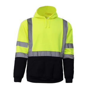 Felpa <span class=keywords><strong>da</strong></span> uomo Hi Vis felpa con cappuccio abbigliamento di sicurezza riflettente ad alta visibilità uniformi <span class=keywords><strong>da</strong></span> <span class=keywords><strong>lavoro</strong></span> - Product Image 2