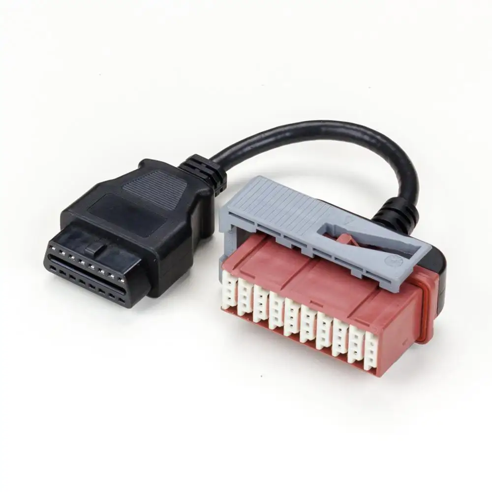 OBD 16 pin female connector to PSA 30 pin female connector obd adapter extension cable