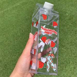 BPA Free Customized 500 Ml 750 ML 1000 ML Plastic Portable Water <b>Bottles</b> Clear <b>Milk</b> Carton Water <b>Bottle</b> - Product Image 4